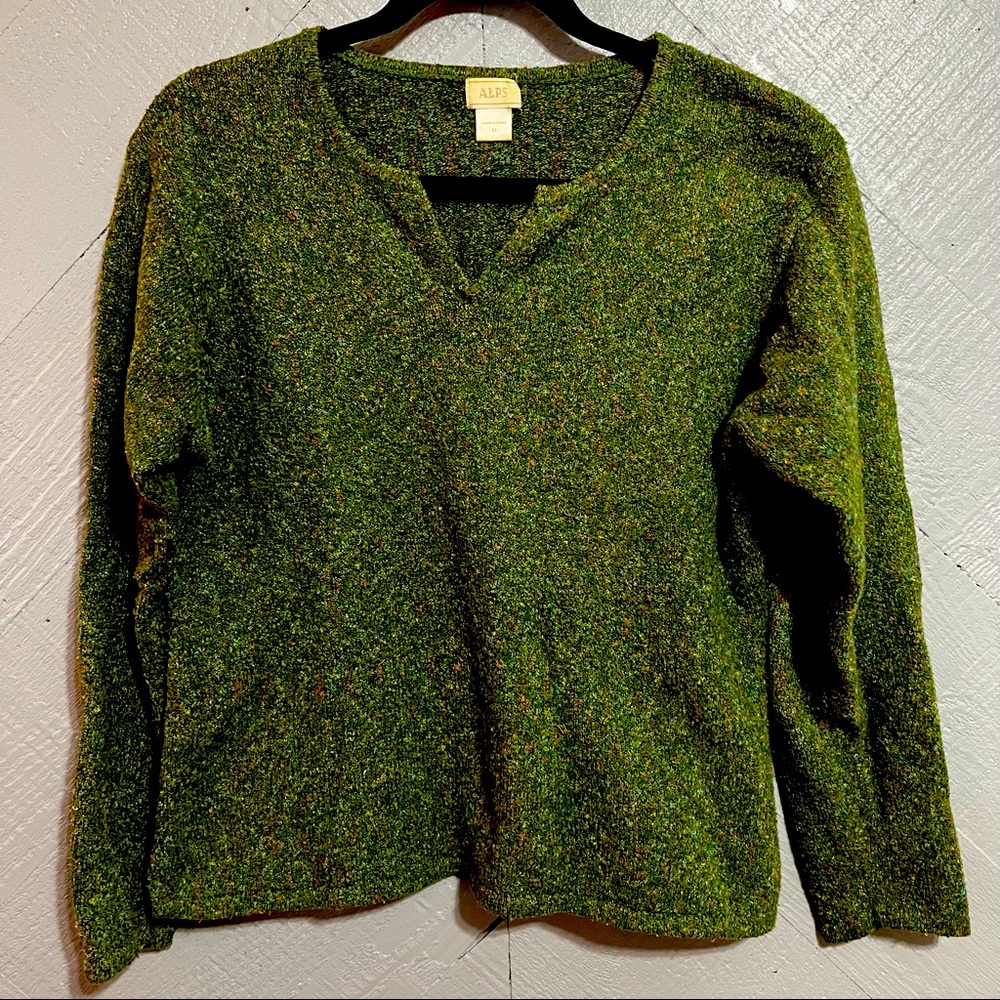 Alps Vintage Sweater | green Cropped sweater | Size M